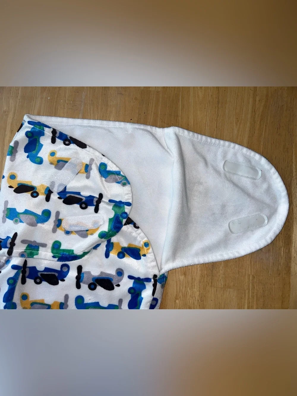 Baby swaddle airplanes  soft thick cozy warm 0/3?